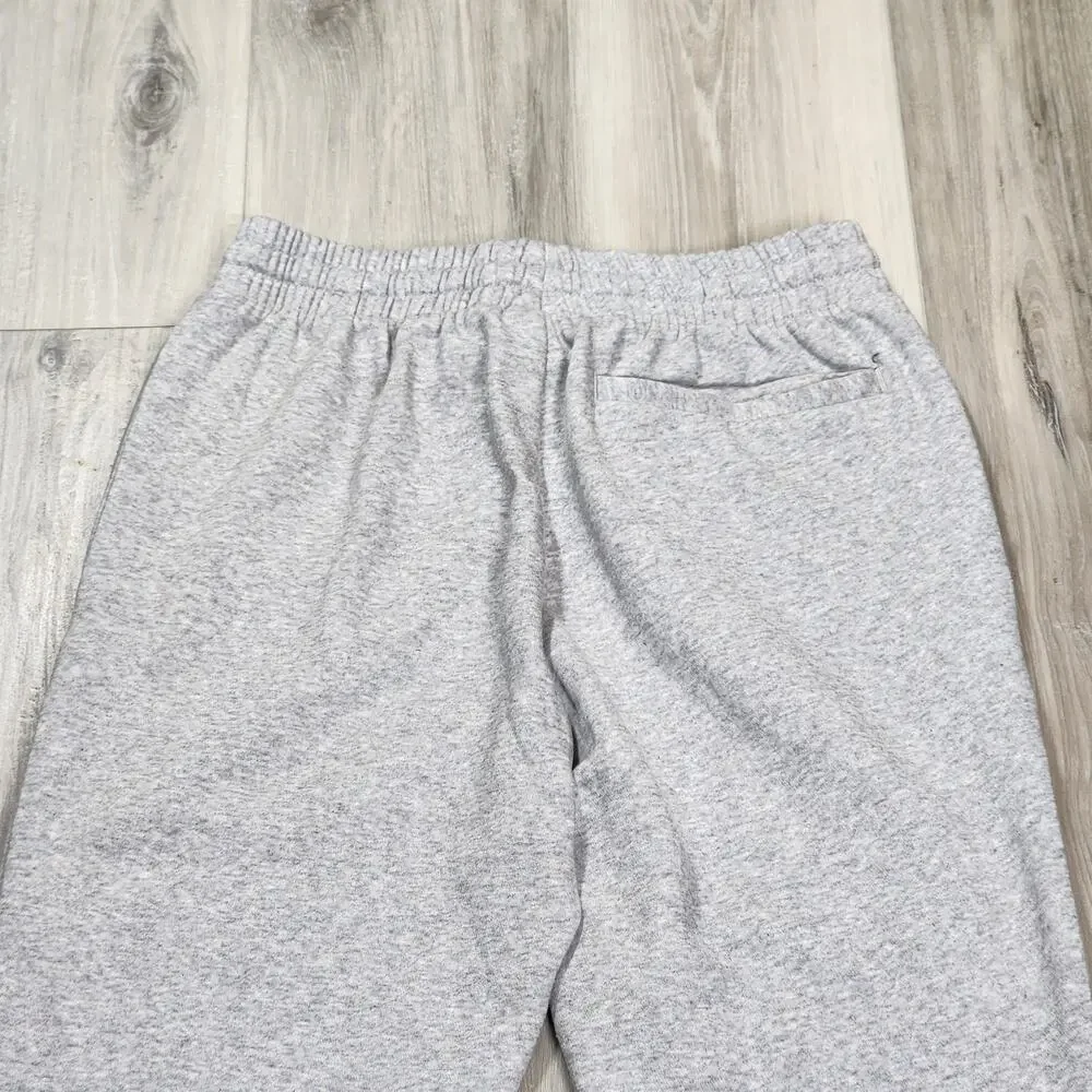 Adidas Pants Men's Small Gray Essentials Fleece Regular Tapered